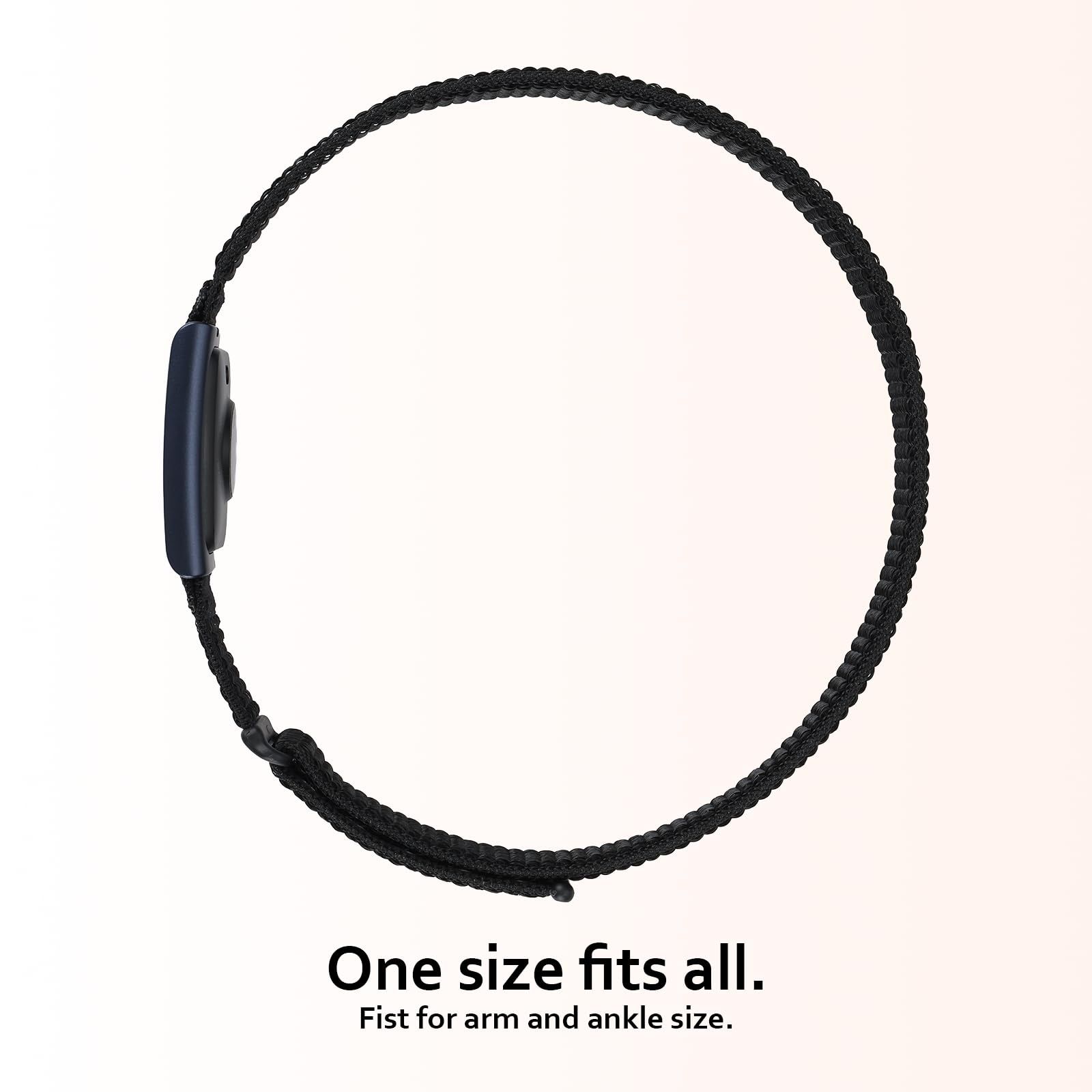 22mm Amazfit Helio 交換バンド ナイロン製 ブラック/ホワイト - メルカリ