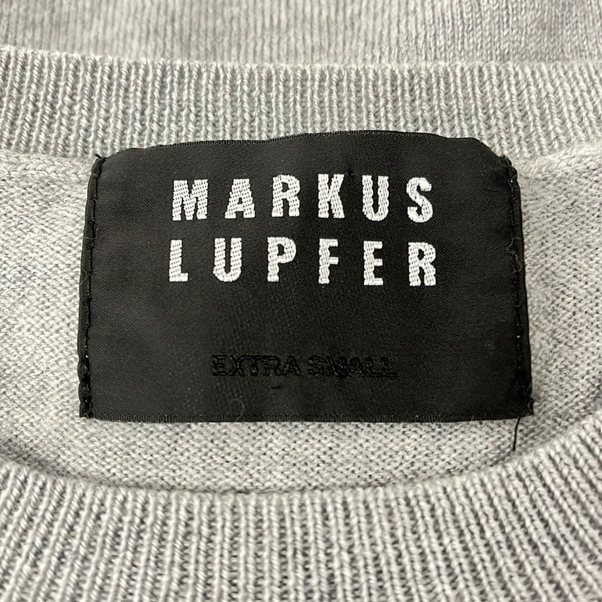 MARKUS LUPFER(マーカスルプファー) 長袖セーター レディース美品  グレー×黒 スパンコール/ハート MARKUS LUPFER(マーカスルプファー) 長袖セーター レディース美品
