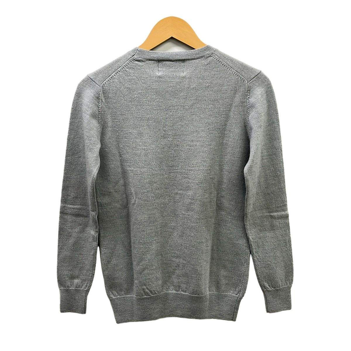 MARKUS LUPFER(マーカスルプファー) 長袖セーター レディース美品  グレー×黒 スパンコール/ハート マーカスルプファー MARKUS LUPFER ニット セーター スパンコール XS