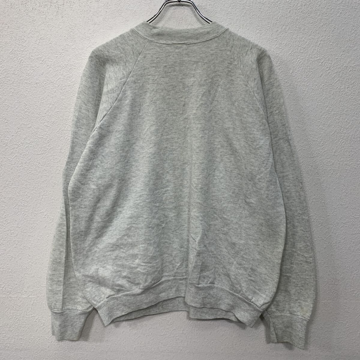 80s USA製 FRUIT OF THE LOOM プリントスウェット トレーナー XL 