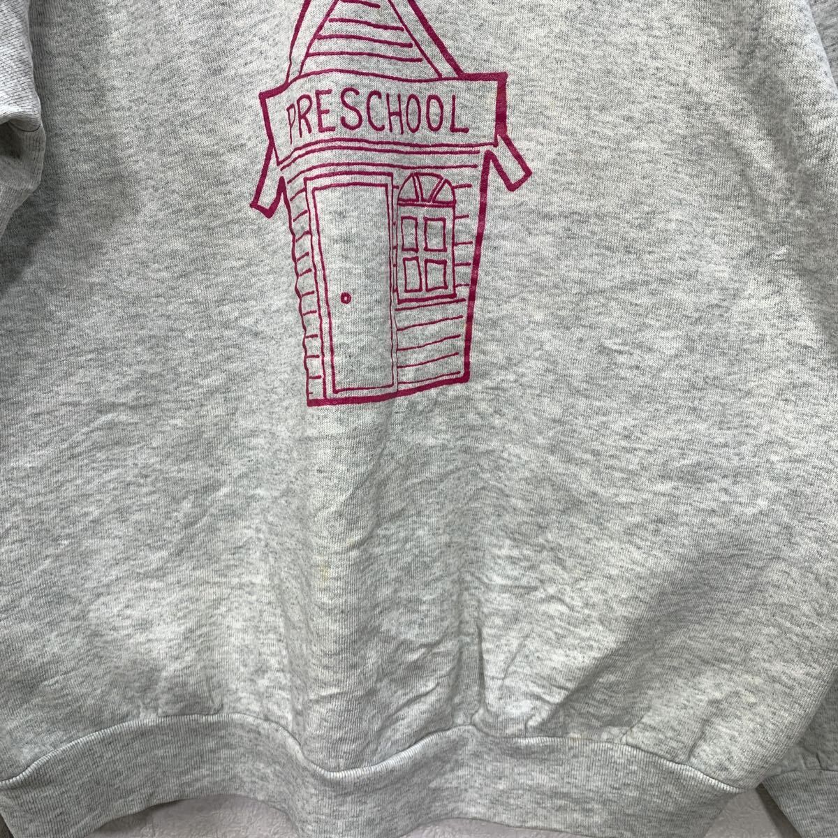 80s USA製 FRUIT OF THE LOOM プリントスウェット トレーナー XL 
