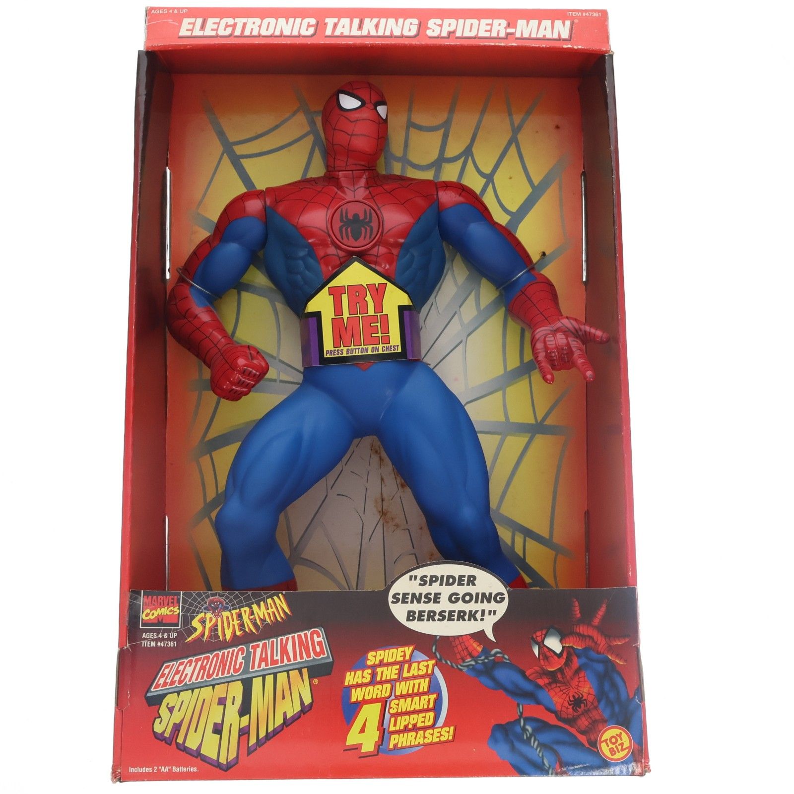 【中古】トイビズ スパイダーマン 15インチ エレクトロニックトーキング全3種 スパイダーマン 15インチ エレクトロニックトーキングフィギュア 完成