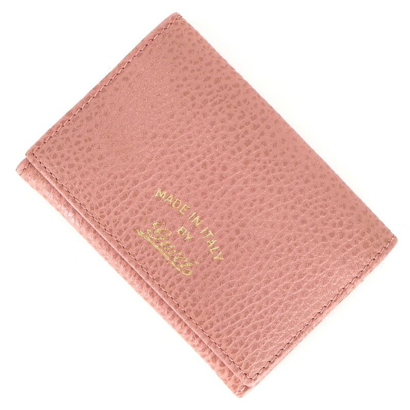 GUCCI ピンクレザー名刺入れ 【公式通販】
