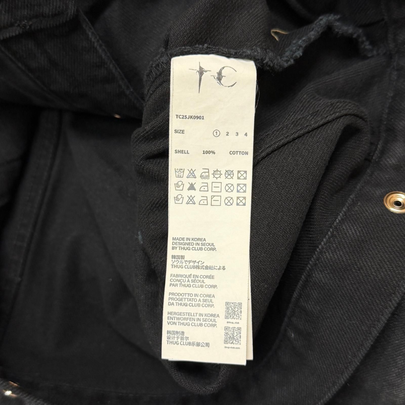 未使用 THUG CLUB 25SS Leave A Trace Denim Jacket デニムジャケット 