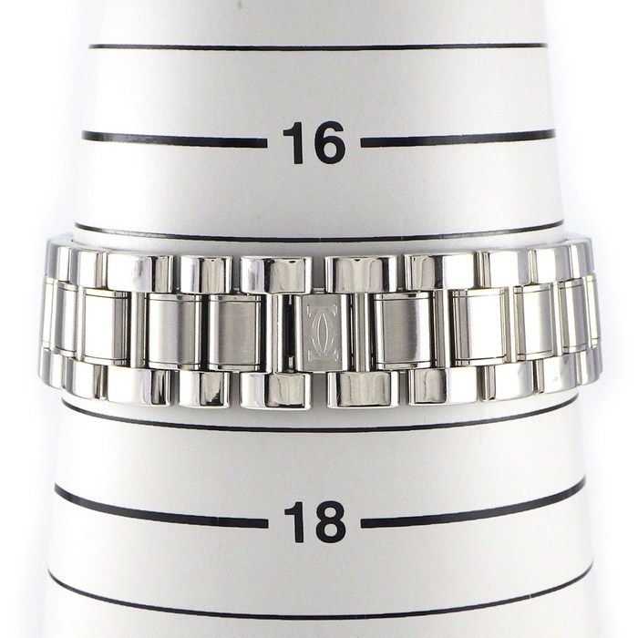 カルティエ Cartier 腕時計 マスト21 W10109T2 サンレイ シルバー文字盤 ローマンベゼル SS クオーツアナログ 【中古】 Cartier - カルティエ Cartier 腕時計 マスト21 W10109T2 サンレイ
