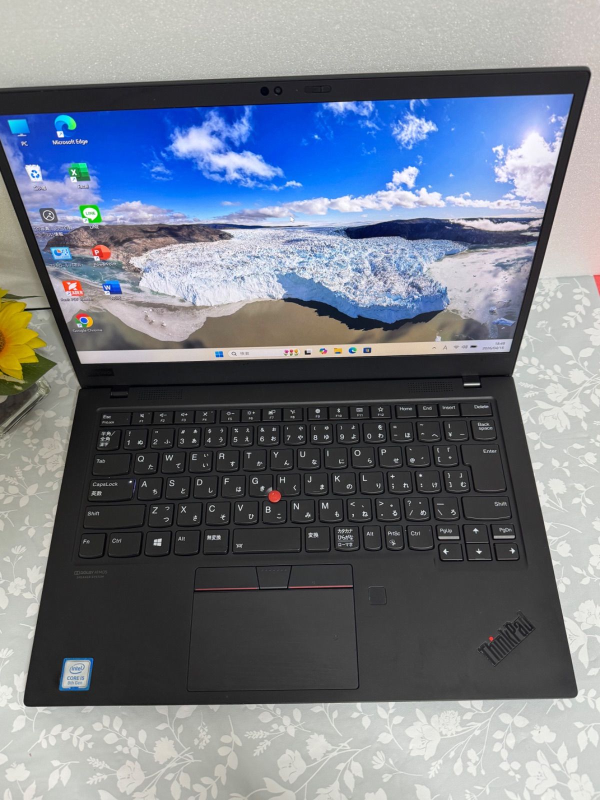 準美品】ThinkPad X1 Carbon Gen7 I5/8GB/256GB Win11 Office2024