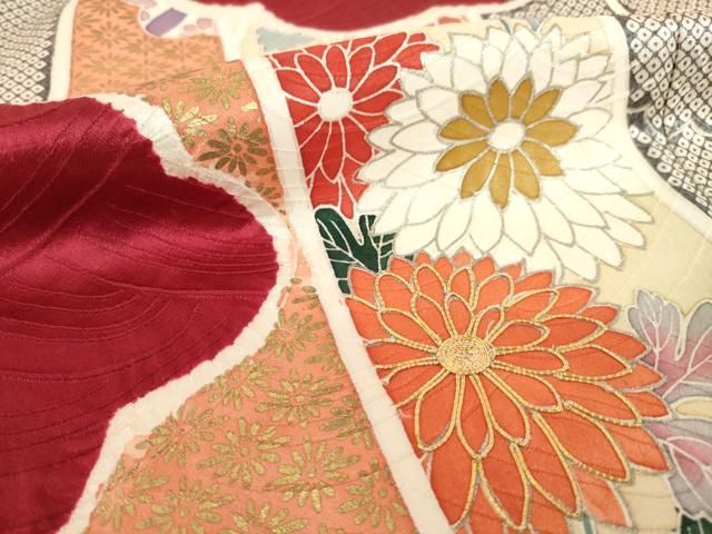 平和屋着物○豪華振袖 友禅 駒刺繍 絞り 短冊鳳凰花文 金彩 正絹 逸品