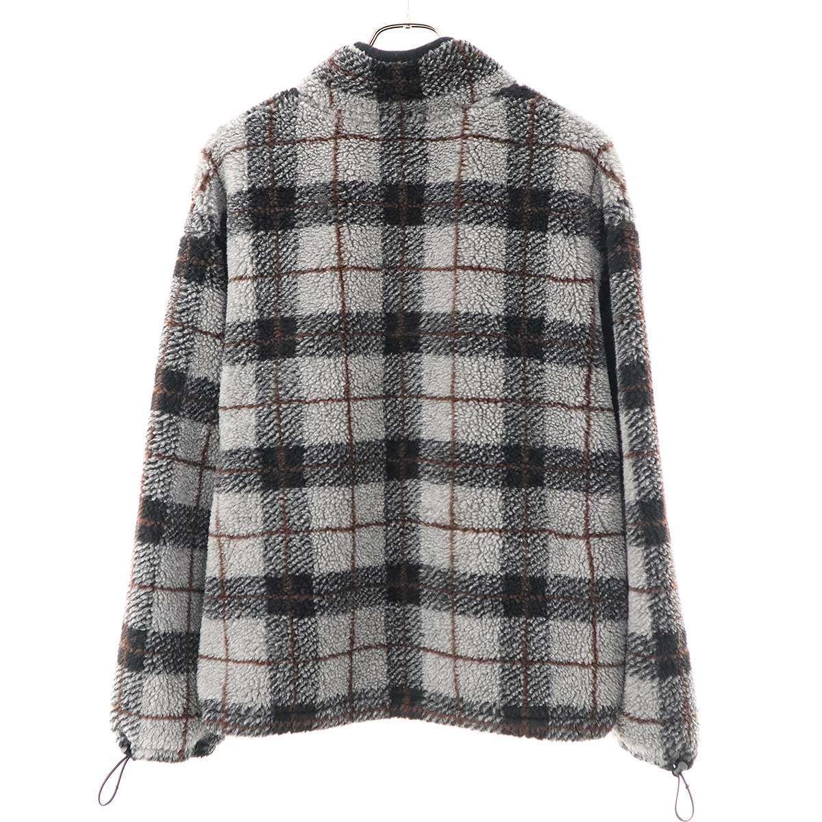 miu miu ミュウミュウ 25AW チェック柄 テディジッパー フリース