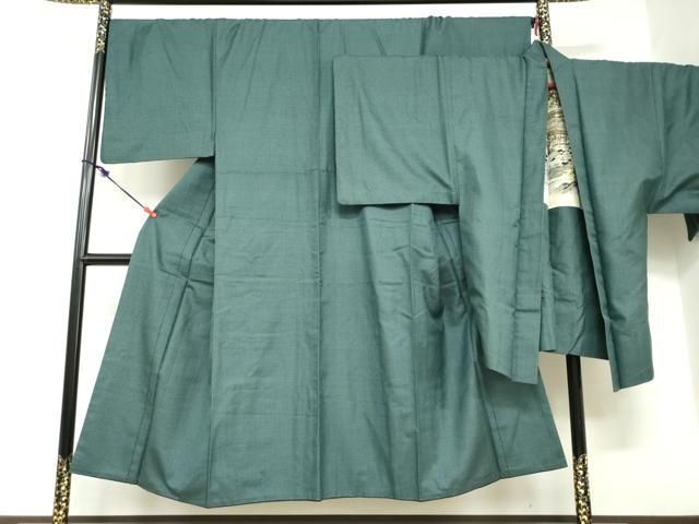 平和屋着物●男性　紬　アンサンブル　長羽織　100亀甲　総詰め　正絹　逸品　DABD9246ud 平和屋着物○男性 紬 アンサンブル 長羽織 100亀甲 総詰め 正絹 逸品