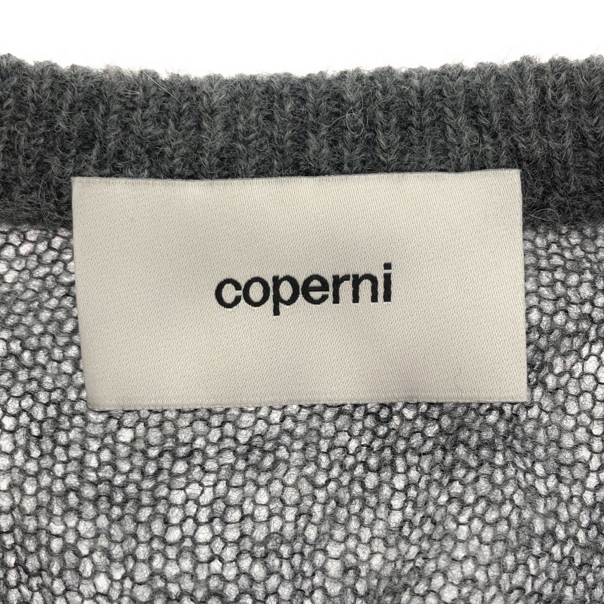 COPERNI コペル二 Cut-Out Jumper カットアウトニットセーター COPML159Y1002 グレー XS COPERNI コペル二 Cut-Out Jumper カットアウトニットセーター