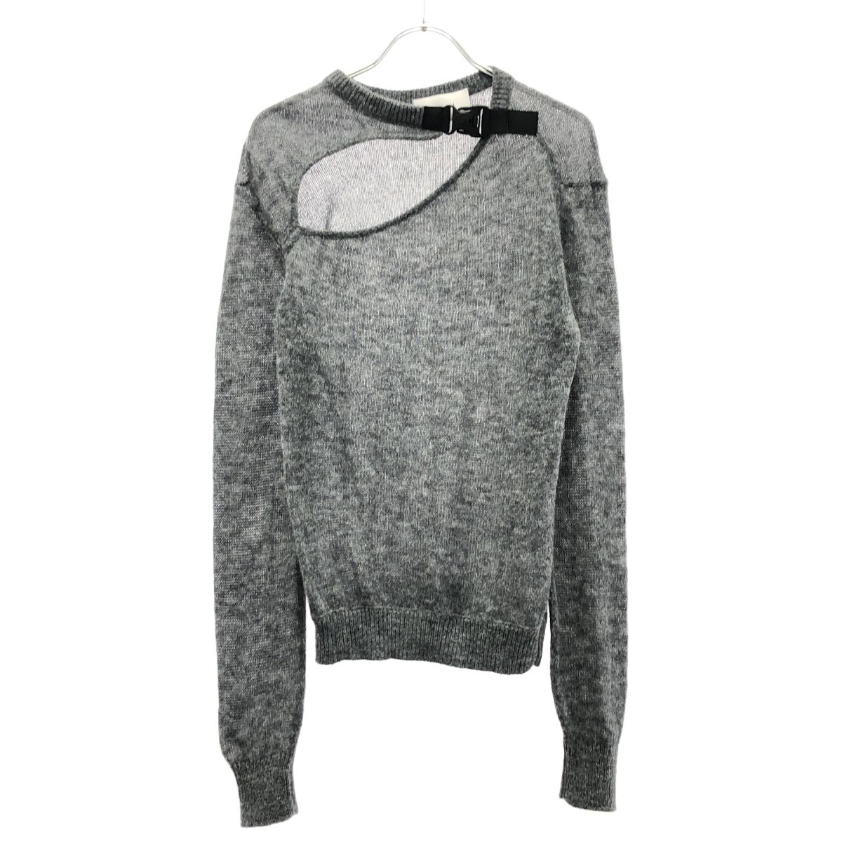COPERNI コペル二 Cut-Out Jumper カットアウトニットセーター COPML159Y1002 グレー XS COPERNI コペル二 Cut-Out Jumper カットアウトニットセーター