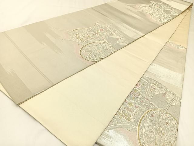 平和屋着物●六通柄袋帯　唐織　京香　金銀糸　正絹　逸品　CABF5235hy 平和屋着物◎六通柄袋帯 人物風景文 金銀糸 正絹 逸品 DABF5233xgの