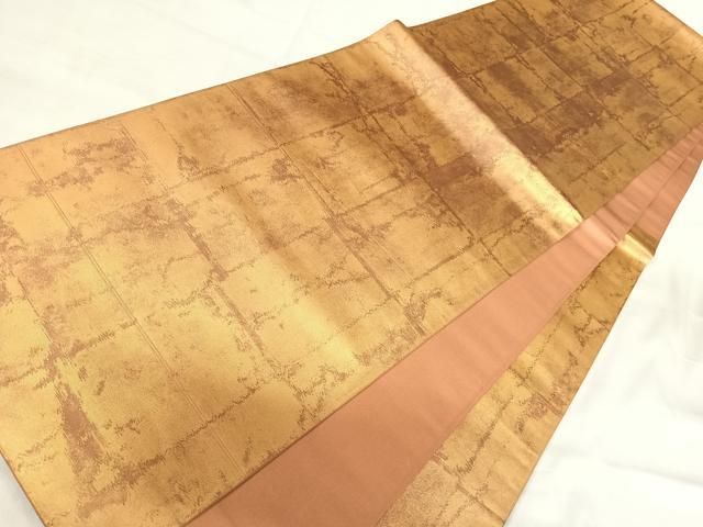 平和屋着物◎六通柄袋帯　格子　金糸　引箔　正絹　逸品　AABI0903yx 平和屋着物◎六通柄袋帯 格子 金糸 引箔 正絹 逸品 AABI0903yx - メルカリ