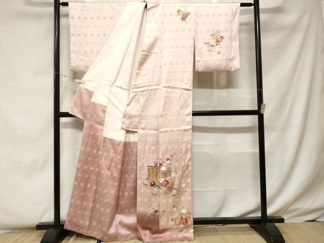 平和屋着物□訪問着 秋草文 逸品 op3524 平和屋着物○訪問着 友禅 作家