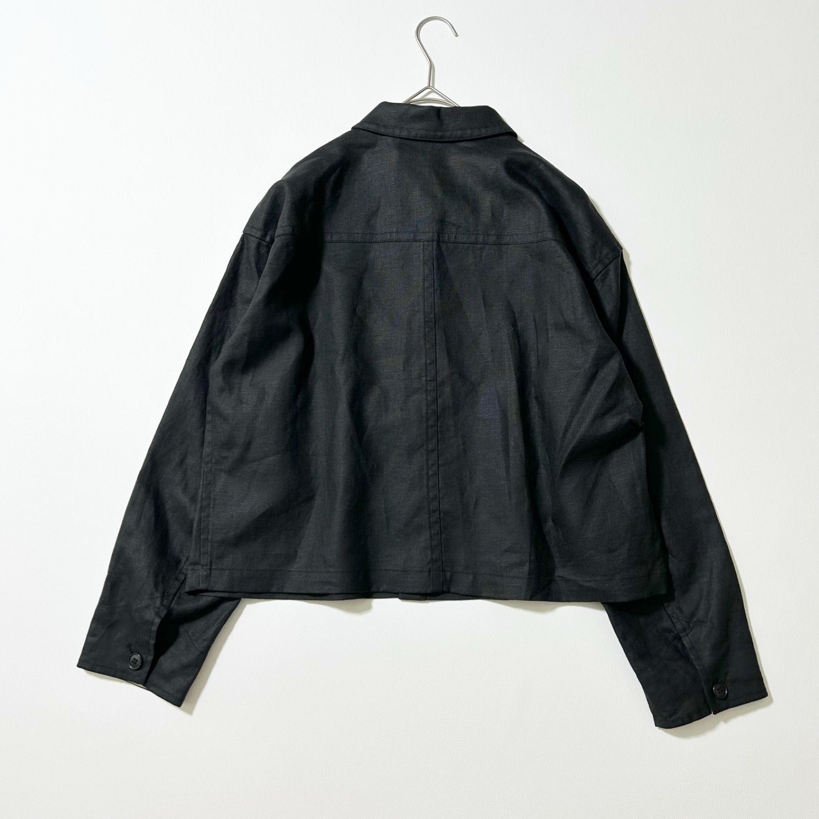 Monitaly 黒 リネンジャケット L 黒いリネンのジャケットが欲しい。｜takuro yamashita