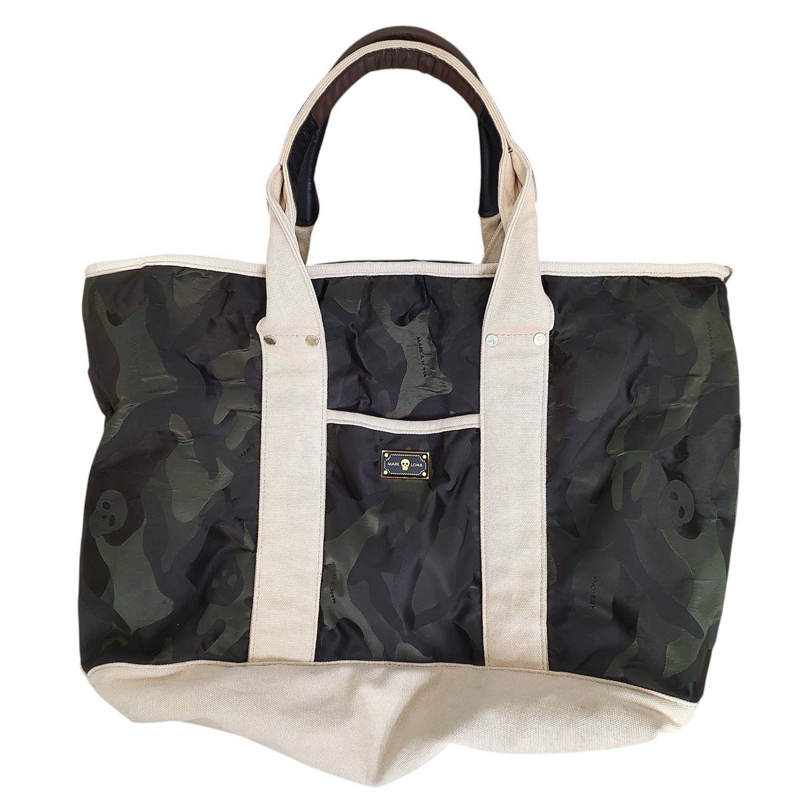 MARK & LONA 迷彩柄ゴルフボストンバッグ MARK&LONA マークアンドロナ ゴルフ Camouflage Tote Bag カモフラ