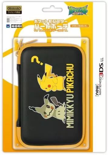 【中古】ニンテンドー3DSハード ポケットモンスターハードポーチ for Newニンテンドー3DSLL ピカチュウ＆ミミッキュ