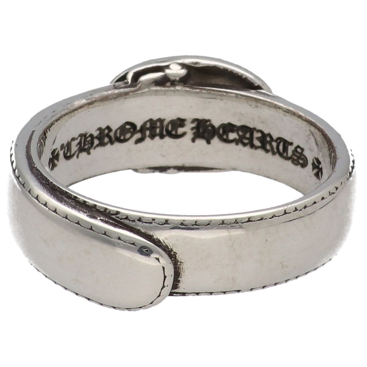 中古】 CHROME HEARTS クロムハーツ バックル オーバルクロス ベルト 