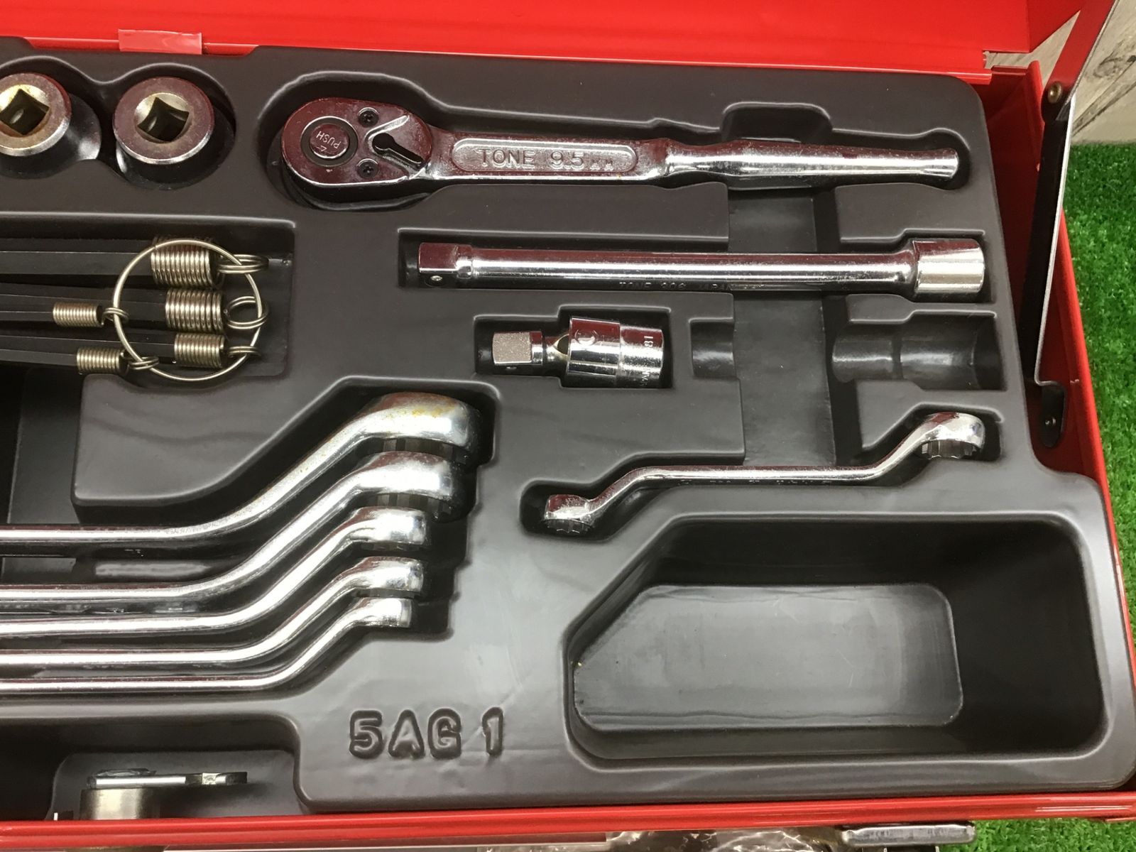 中古B品】TONE ツールセット AGシリーズ 52点セット 欠品アリ 鍵付き 