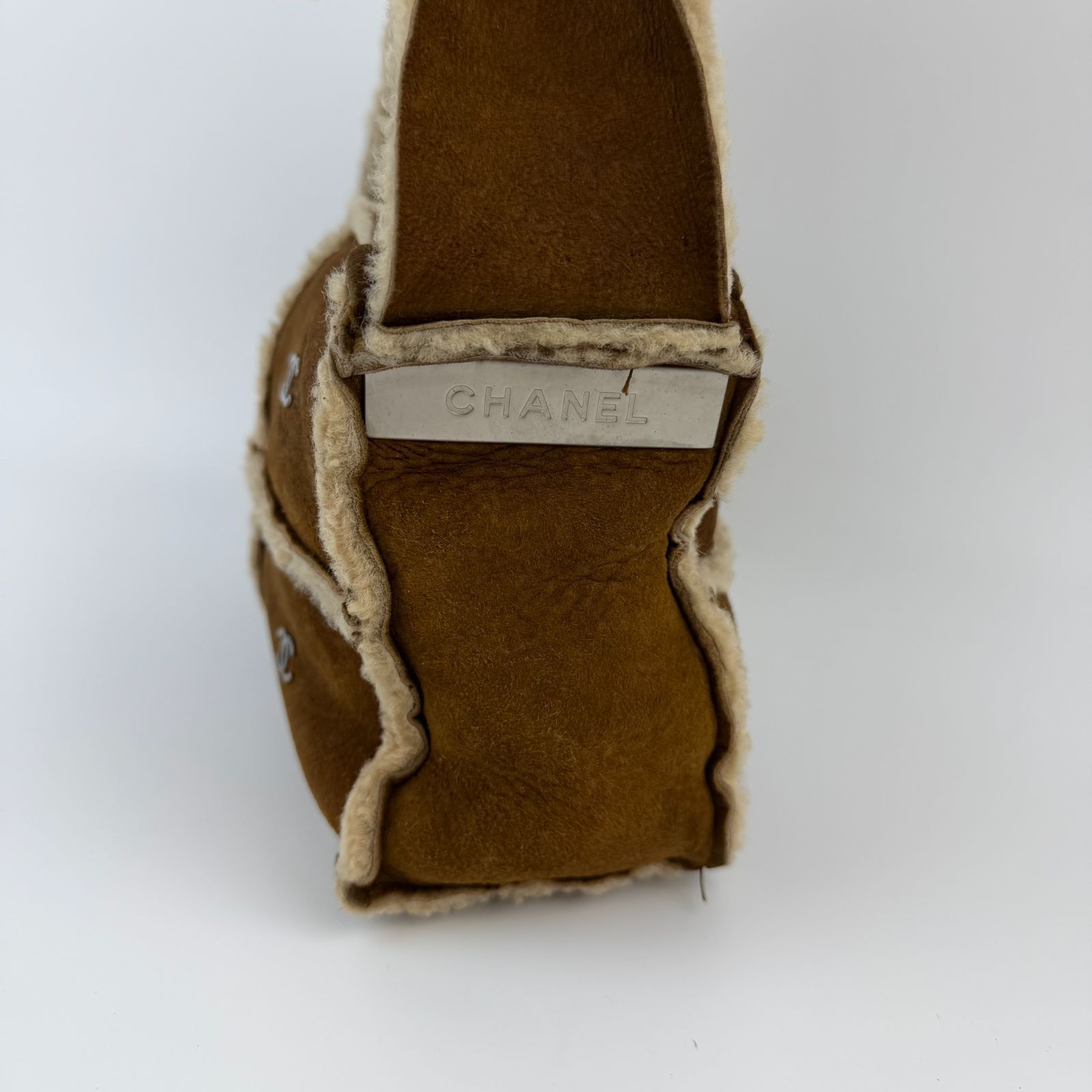 中古】CHANEL シャネル ココマーク ショルダーバッグ ブラウン 