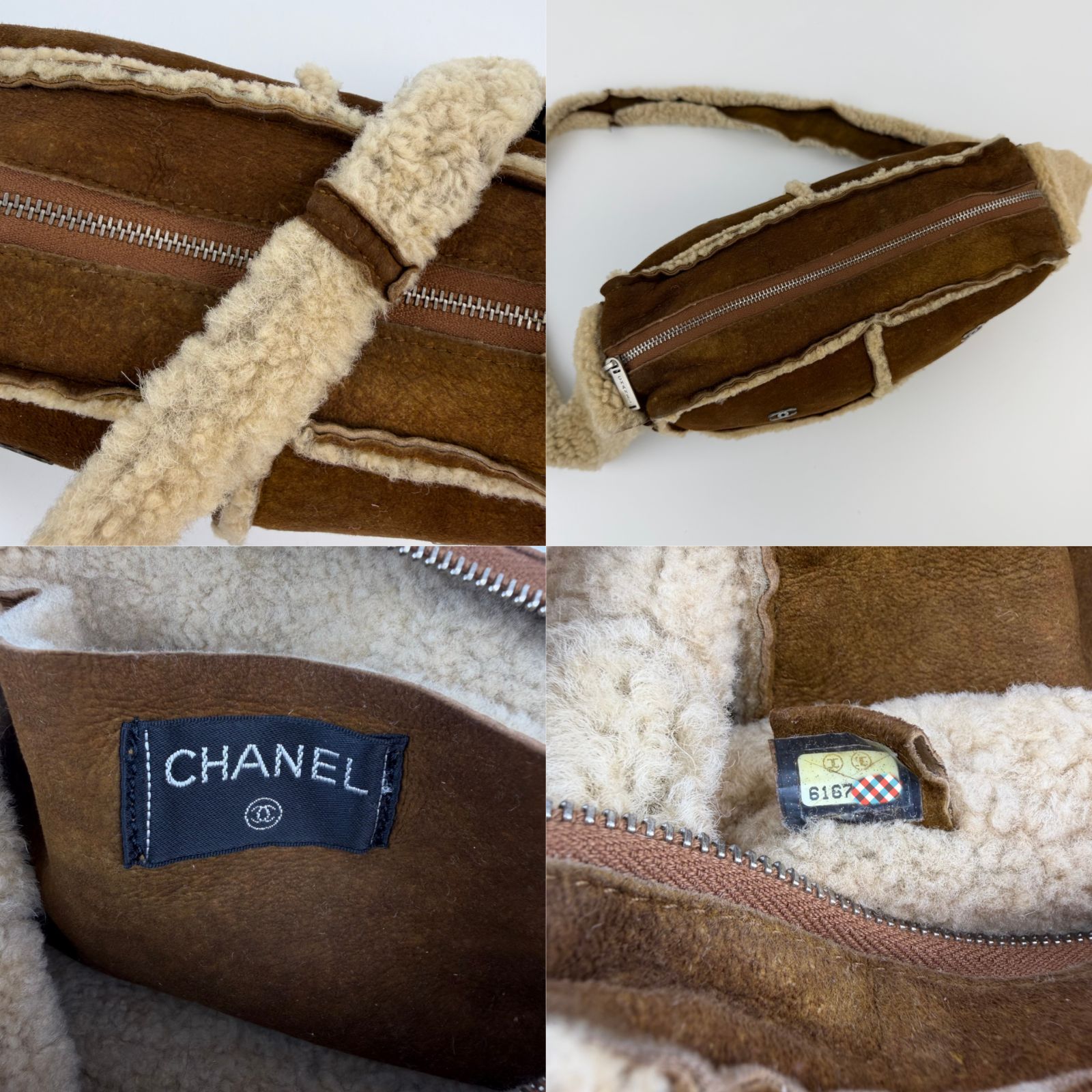 中古】CHANEL シャネル ココマーク ショルダーバッグ ブラウン 