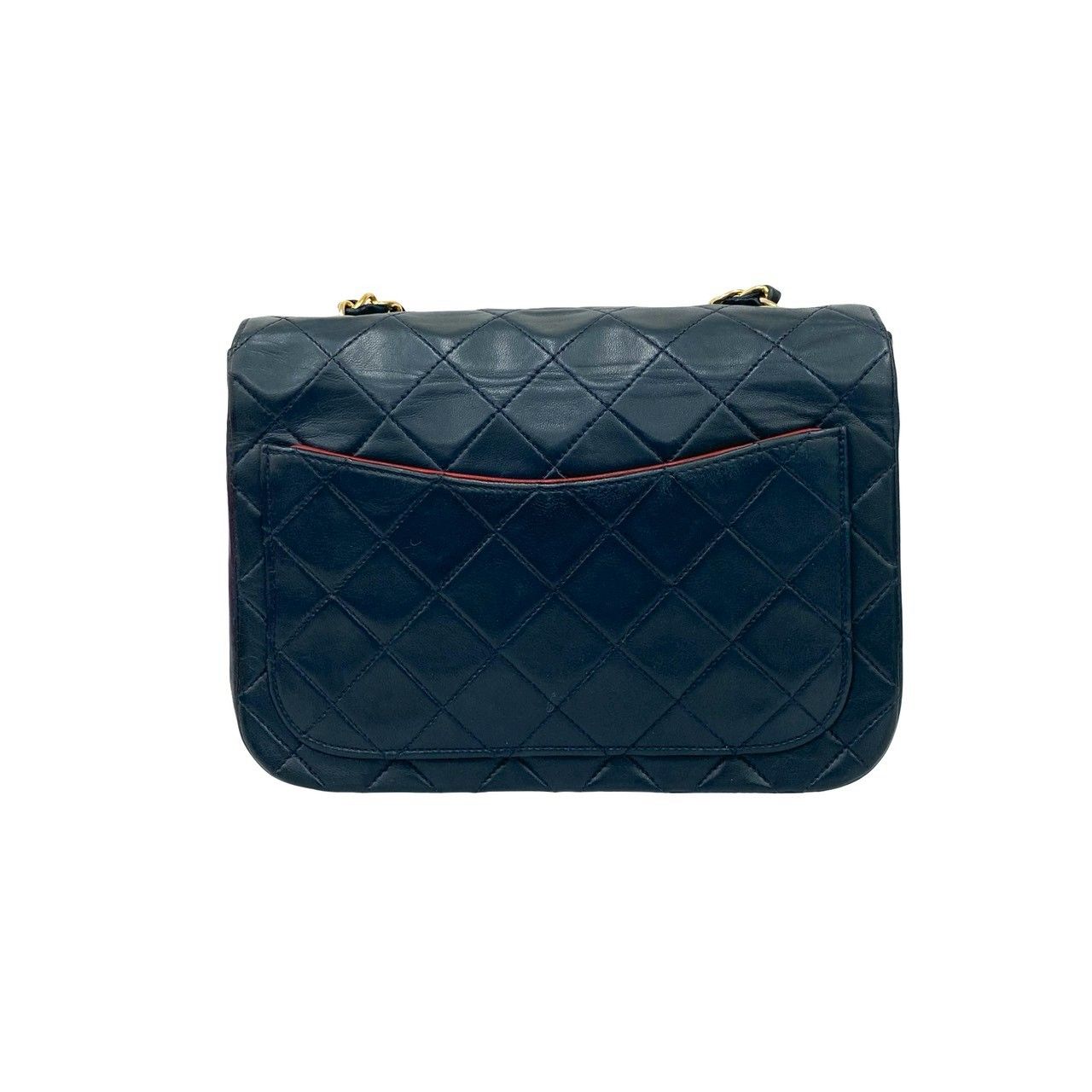 極 美品 シール有 0番台 CHANEL シャネル マトラッセ ココマーク ラムスキン ショルダーバッグ ネイビー レッド バイカラー 37491 極 美品 シール有 0番台 CHANEL シャネル マトラッセ ココマーク