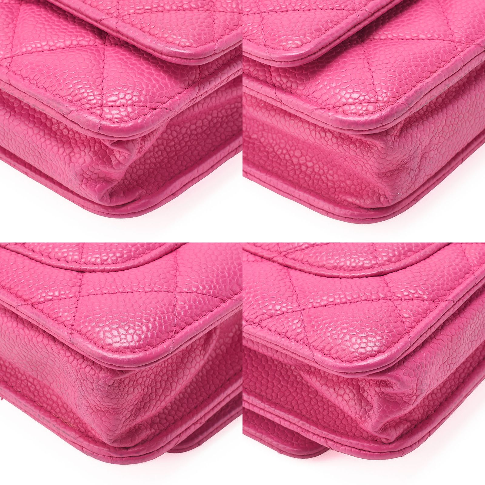 CHANEL シャネル マトラッセ チェーンウォレット キャビアスキン 