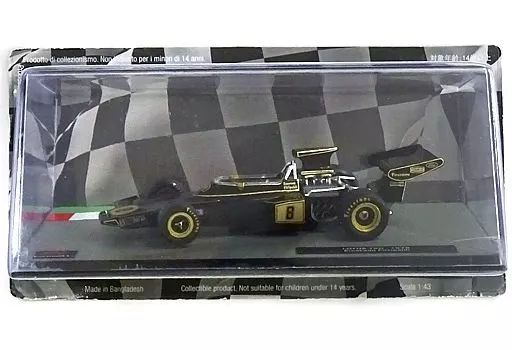 [Used] Minicar [Single Item] 1/43 LOTUS 72D-1972 Emerson Fittipaldi Firestone #8 (Black x Gold) “F1 Machine Collection Nationwide Edition” No. 49 Bundled