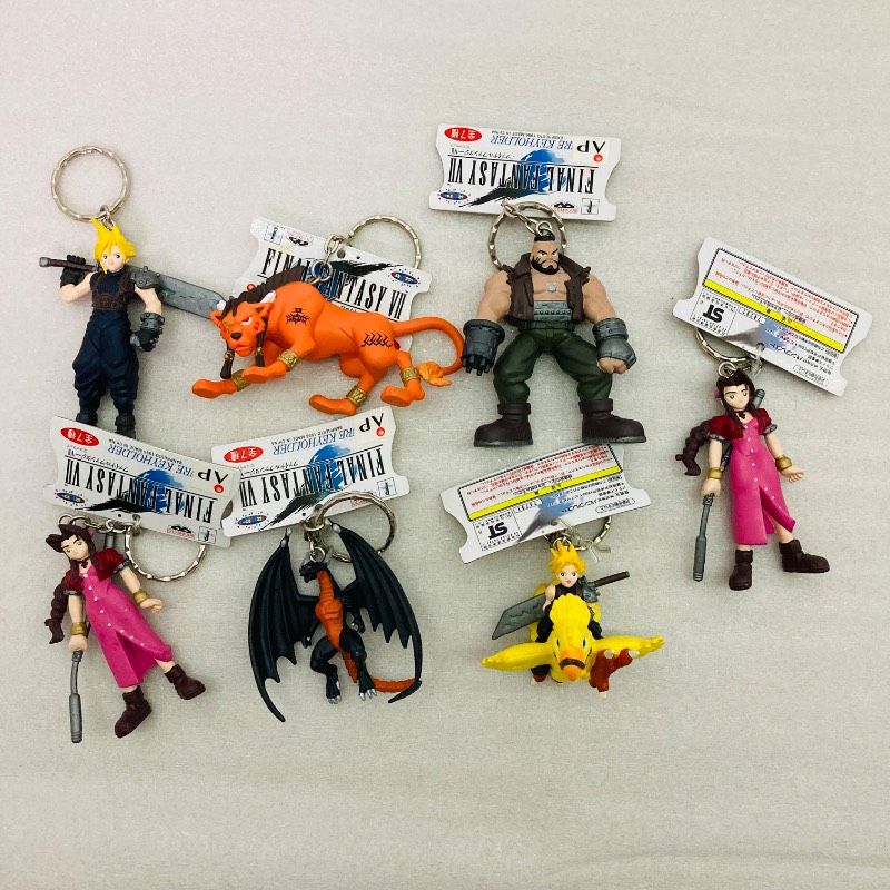 ファイナルファンタジー7 フィギュアキーホルダー 7種セット 1997年 FF7 ファイナルファンタジー7 キーホルダー まとめ売り 当時物
