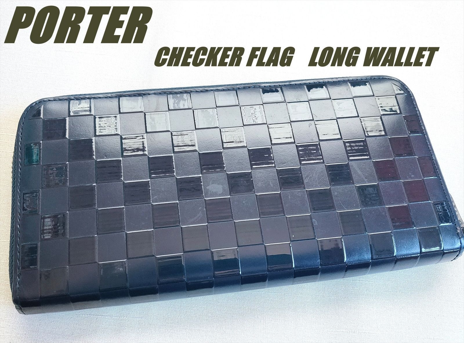 Porter Checker Pattern ポーター長財布 PORTER CHECKER FLAG LONG WALLET 限定販売品・未使用・美品 (3334-1) - メルカリ