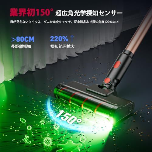 2027年先行業界初独立モーター自走式 160000pa強力吸引コードレス掃除機 ☆新品☆掃除機 コードレス【2027先行バージョン 業界初独立モーター自