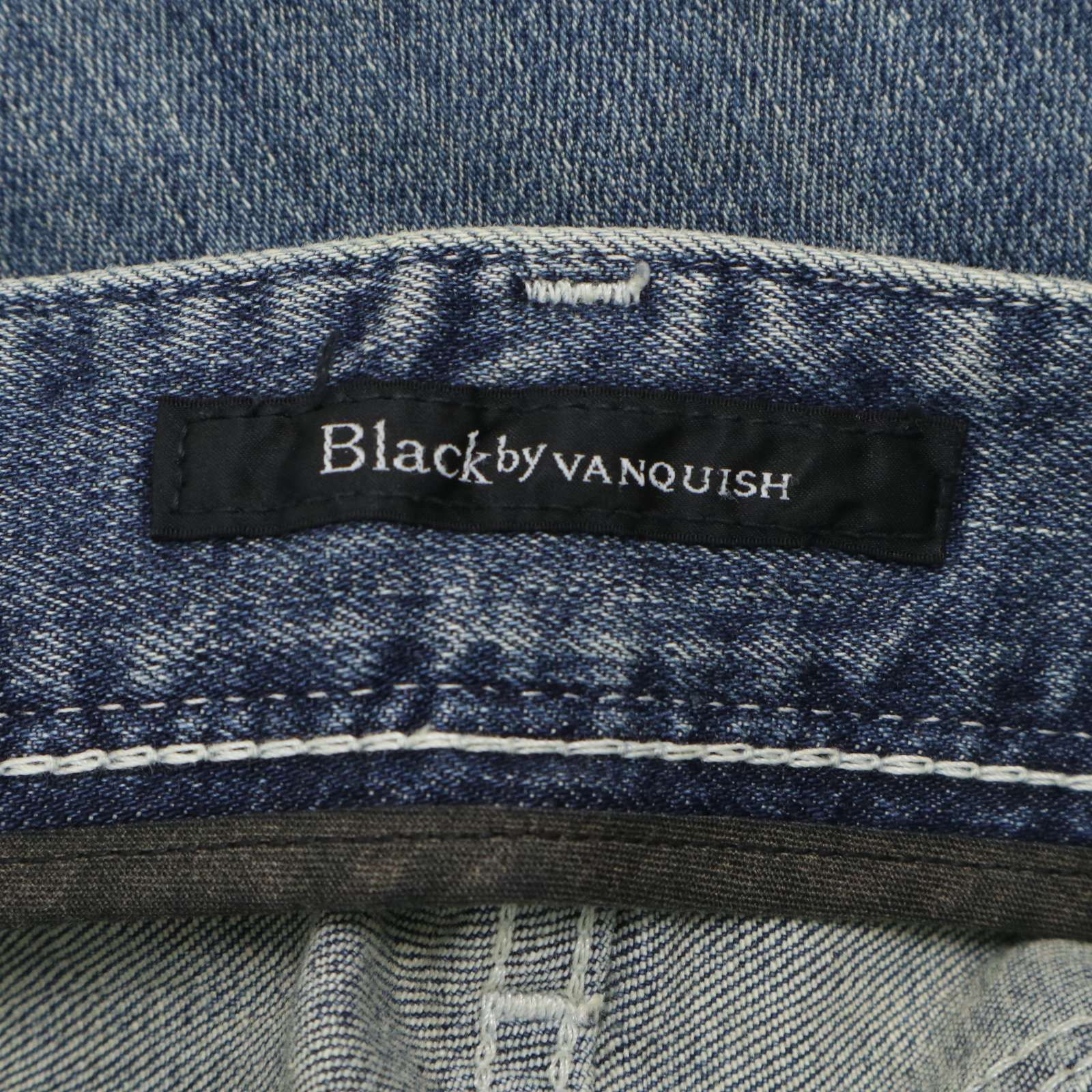 Black by VANQUISH ヴァンキッシュ ダメージ加工☆ スリム パッチ 