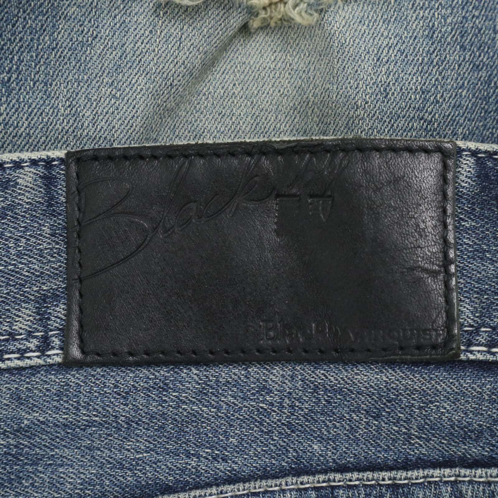 Black by VANQUISH ヴァンキッシュ ダメージ加工☆ スリム パッチ 
