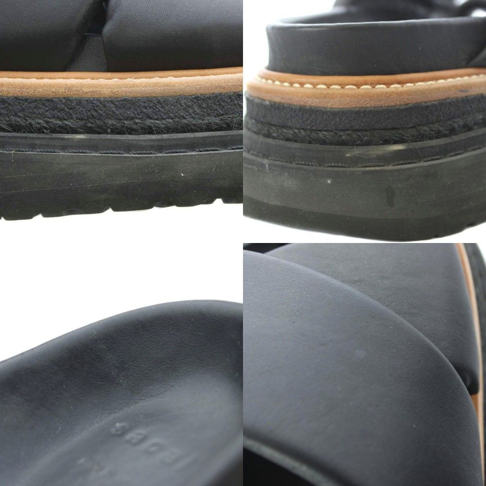 サカイ sacai Multiple Sole Sandals サンダル 42 27cm 黒 ブラック
