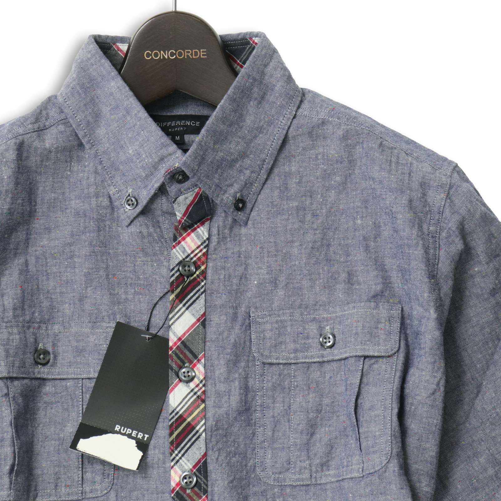 新品 未使用】 DIFFERENCE RUPERT ルパート 長袖 シャンブレー ネップ 