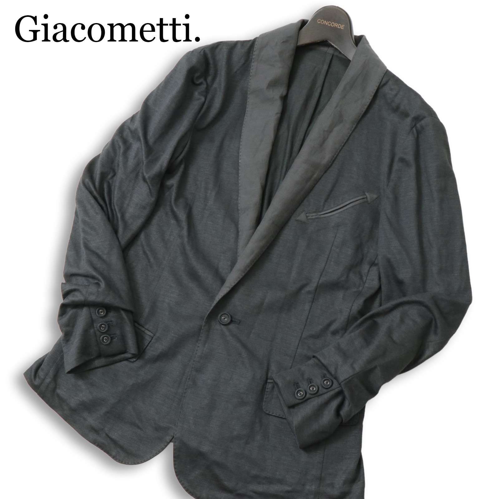 Giacometti. ジャコメッティ 春夏☆ ラミー ショールカラー アンコン 