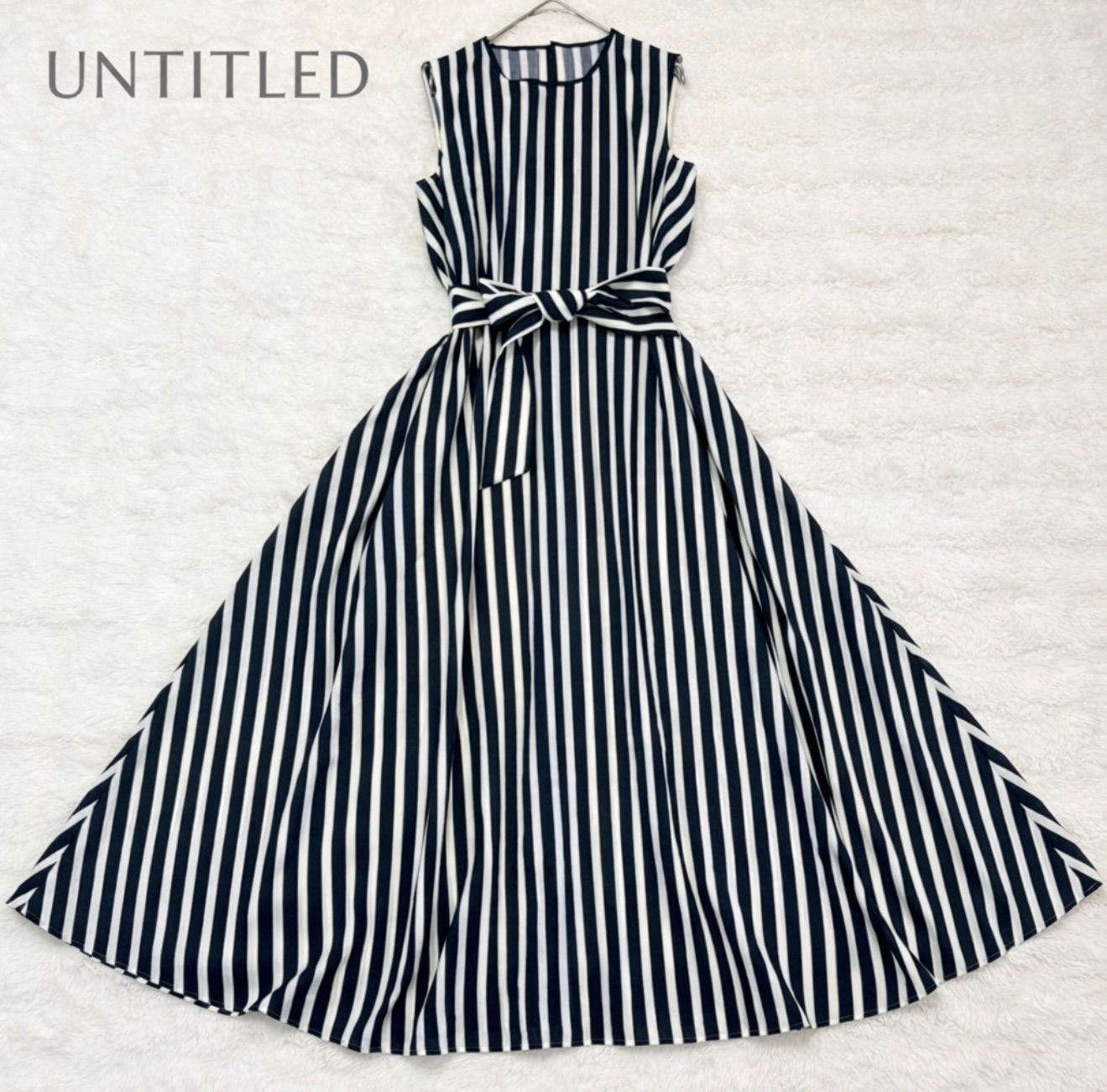 ✴︎美品✴︎ UNTITLED アンタイトル ストライプ ロングワンピース 