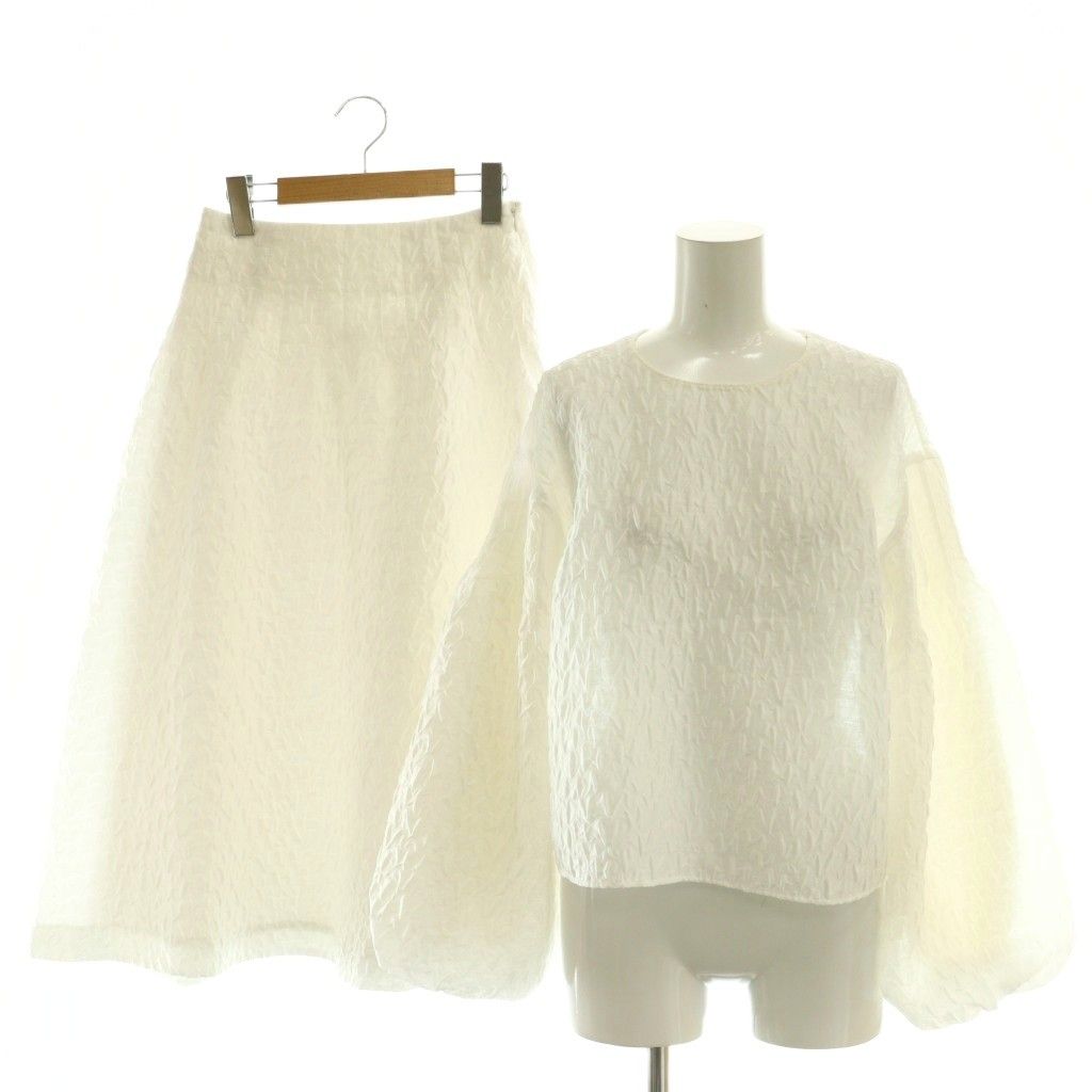 アルアバイル allureville 25SS フクレジャガード ブラウス タックス 