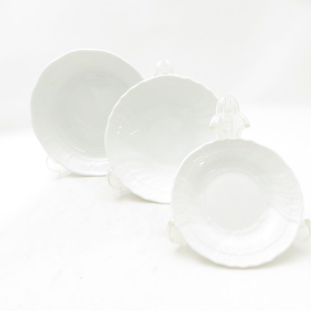 美品 Richard Ginori リチャードジノリ ベッキオホワイト 小皿 3 美品 Richard Ginori リチャードジノリ ベッキオホワイト 小皿 3