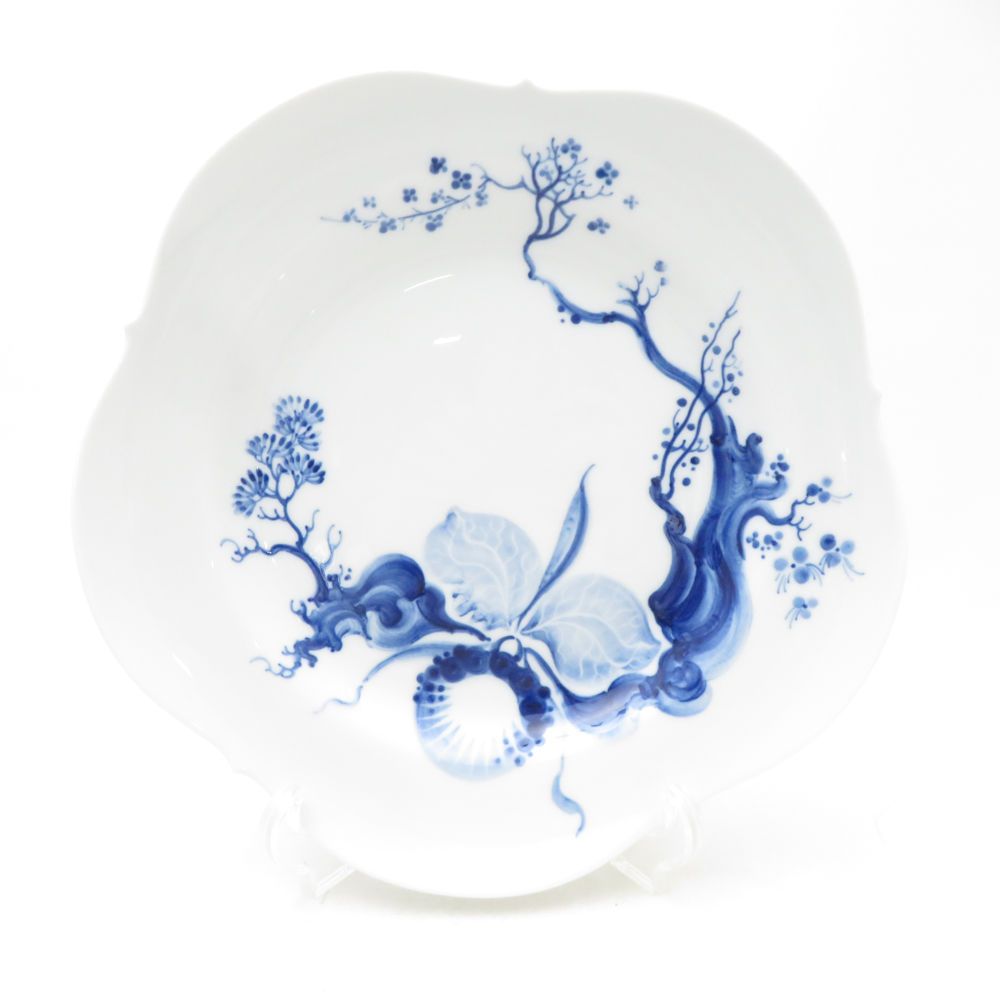 未使用 MEISSEN マイセン ブルーオーキッド 大皿 1枚 26cmプレート