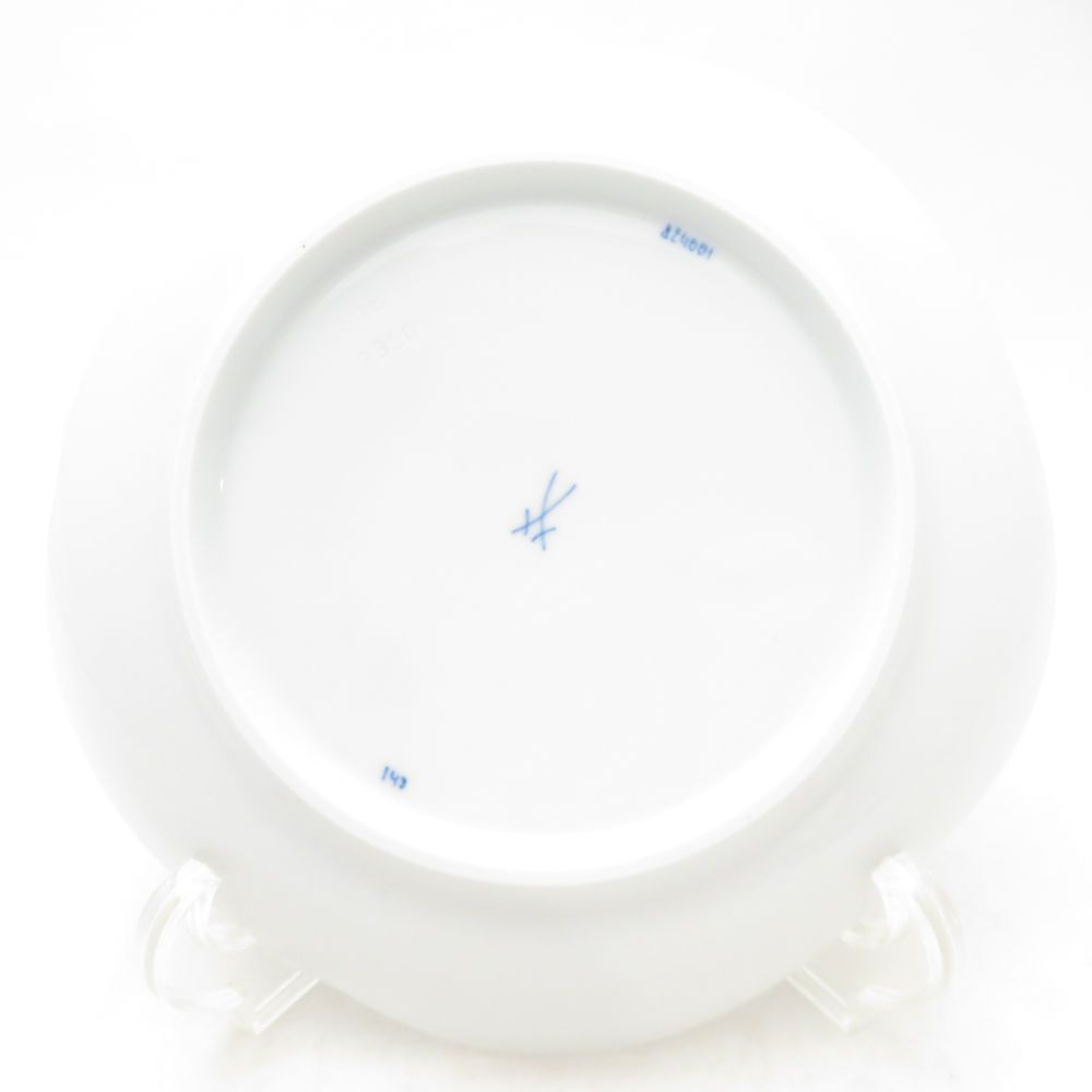 マイセン ブルーオーキッド ケーキ皿　18、5センチ　１枚 未使用 MEISSEN マイセン ブルーオーキッド 中皿 1枚 18.5cm ケーキ