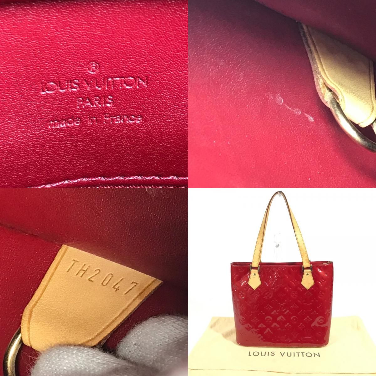 ルイヴィトン LOUIS VUITTON ヒューストン M91092 モノグラムヴェルニ 肩掛け カバン トートバッグ ショルダーバッグ モノグラムヴェルニキャンバス ルージュ ヒューストン LOUIS VUITTON ルイヴィトン ショルダーバッグ ヒューストン M91092