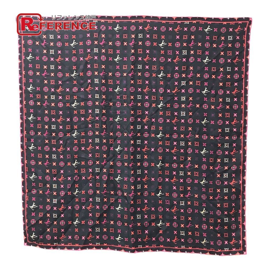 LOUIS VUITTON ルイヴィトン スカーフ LVロゴ M73093 シルク マルチ