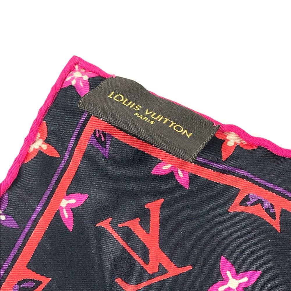 LOUIS VUITTON ルイヴィトン スカーフ LVロゴ M73093 シルク マルチ