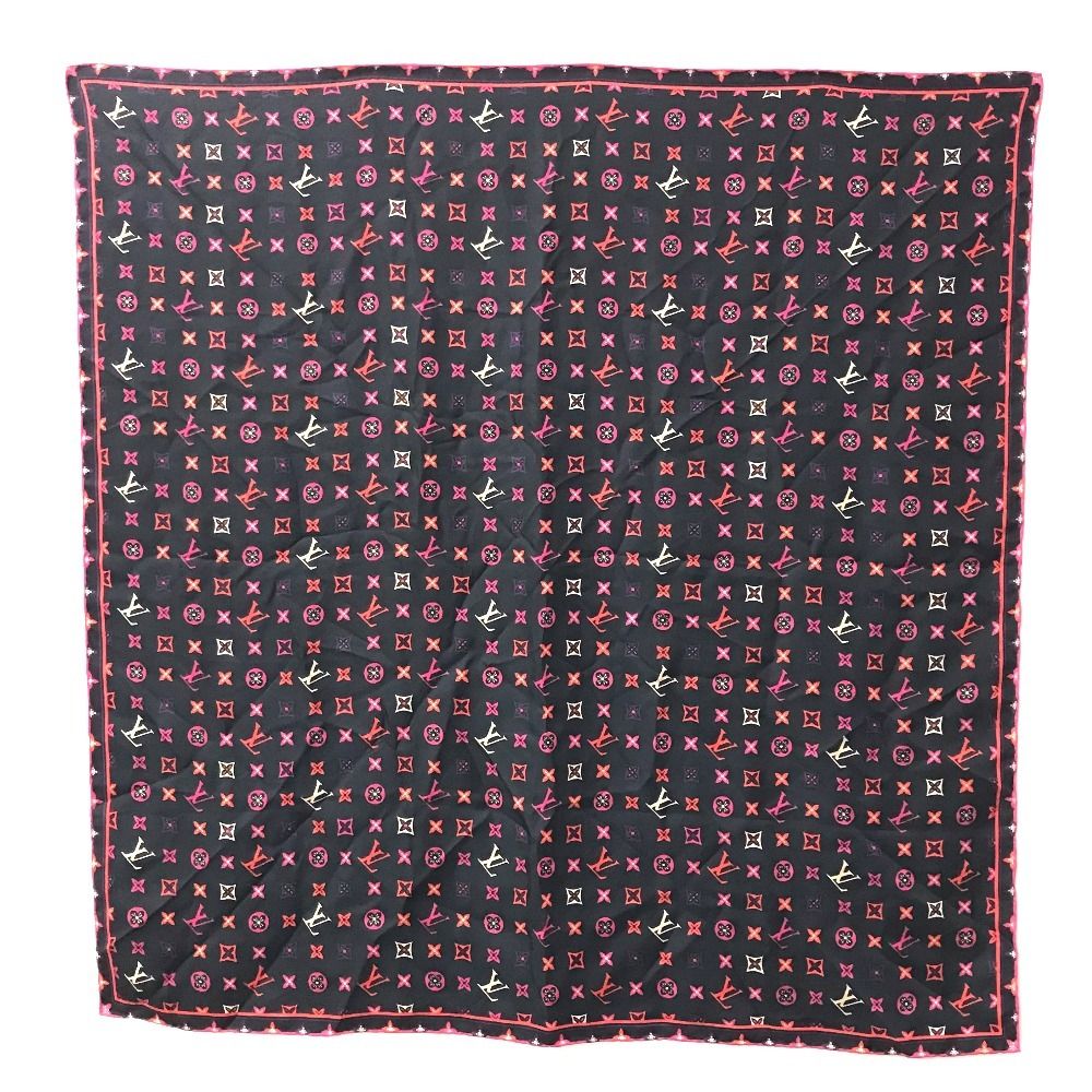 ルイ・ヴィトン スカーフ LOUIS VUITTON LOUIS VUITTON ルイヴィトン スカーフ LVロゴ M73093 シルク マルチ