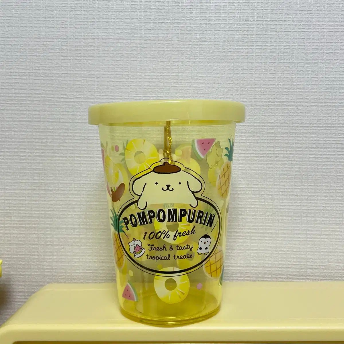 ポムポムプリン ペン立て フルーツ パイナップル