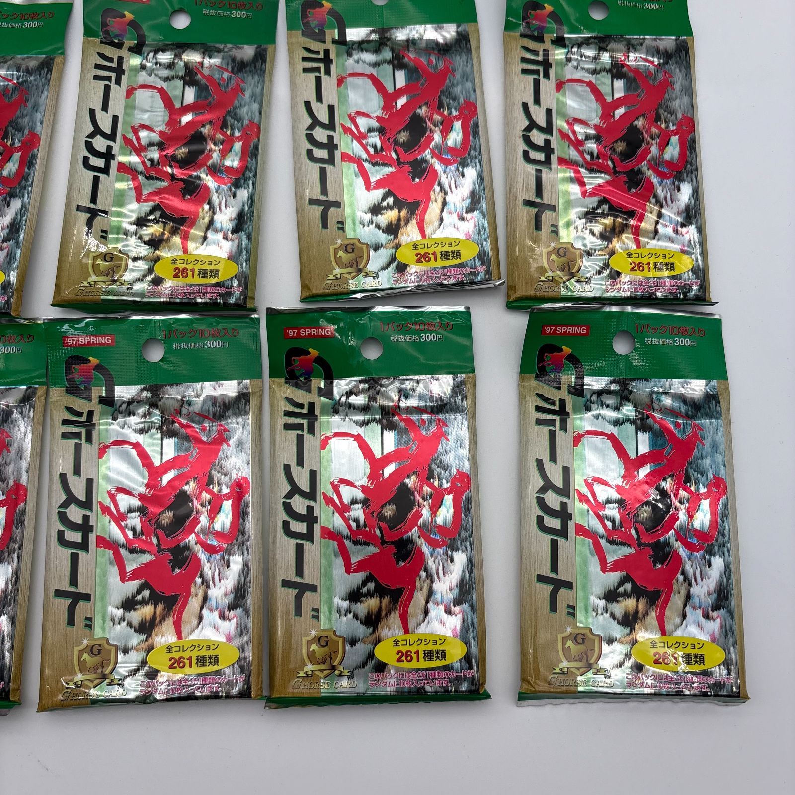 絶版　Gホースカード 97 SPRING 日刊スポーツ出版社　１ＢＯＸ Gホースカード 未開封 15パック セット 1997年 SPRING 競馬 日刊
