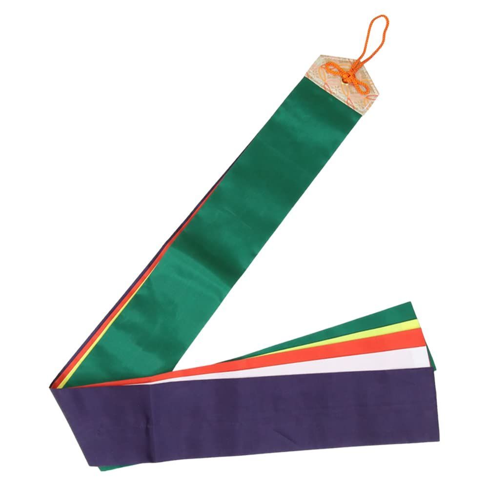 【特価商品】ミナロン（化学繊維） 神楽鈴用五色布 長さ90cm