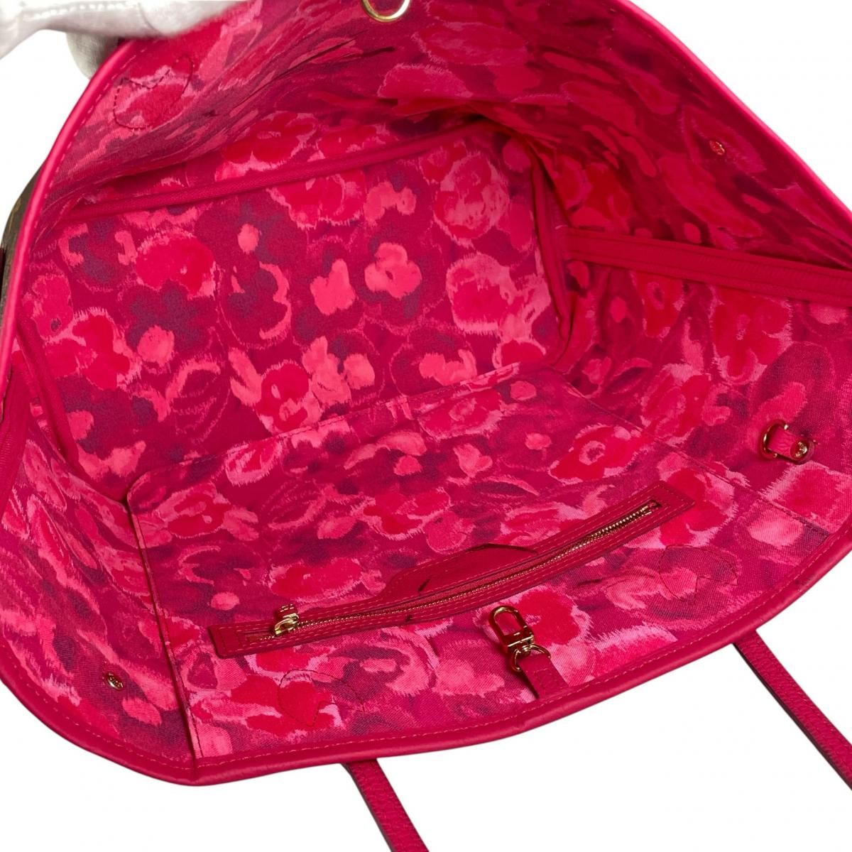 ルイヴィトン M40940 トートバッグ ローズアシビアント  LOUIS VUITTON ネヴァーフルMM イカットフラワー LOUIS VUITTON ルイ・ヴィトン ネヴァーフルMM バッグ モノグラム