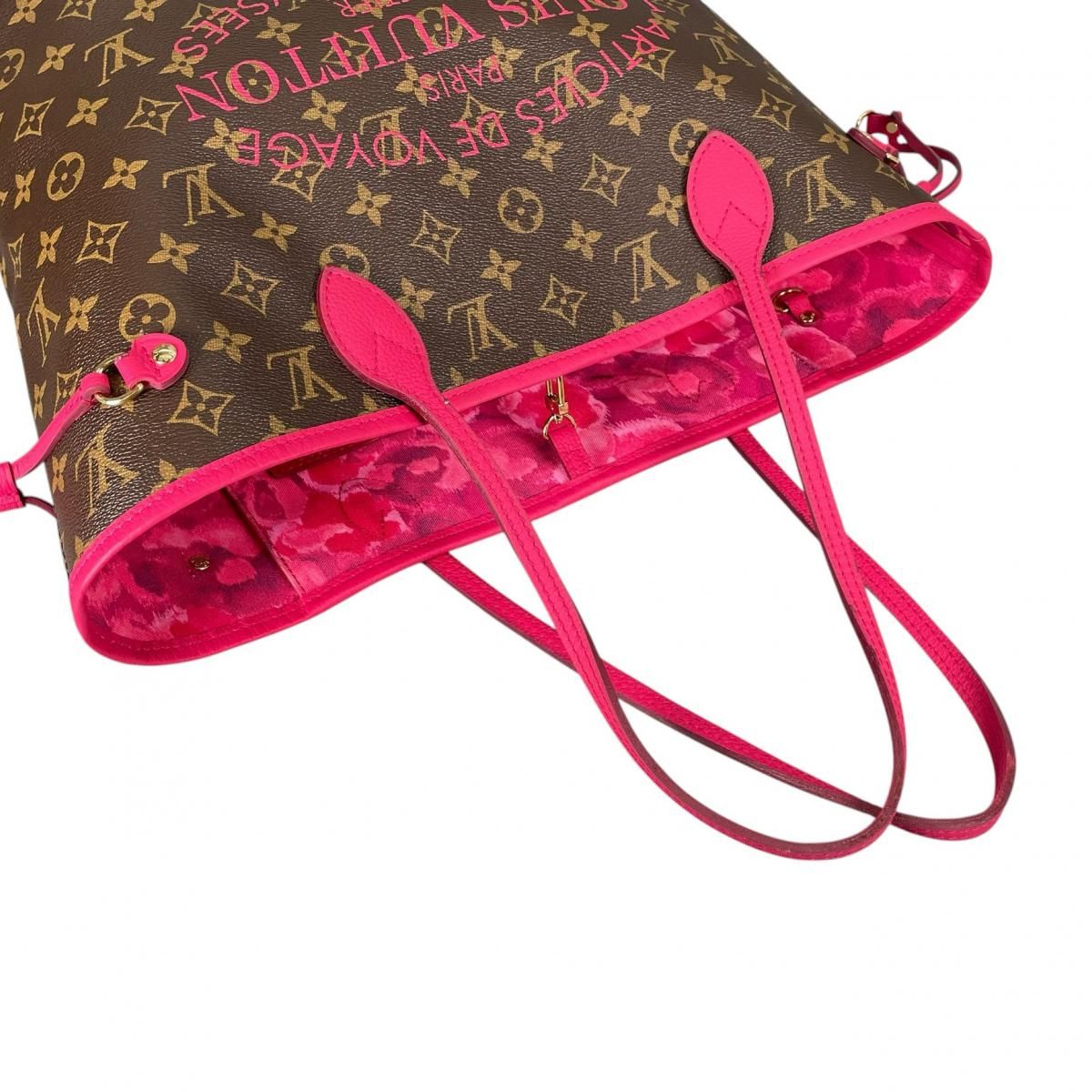 ルイヴィトン M40940 トートバッグ ローズアシビアント  LOUIS VUITTON ネヴァーフルMM イカットフラワー yamago78_20063